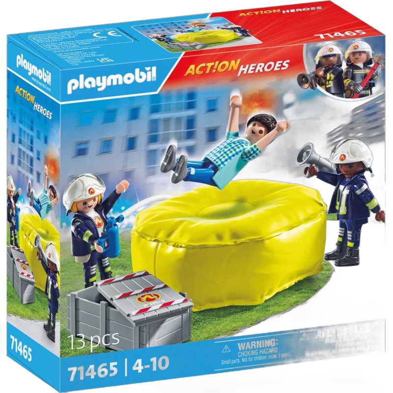 Playmobil 71465 Action Heroes Byggsats Brandman med Luftkudde