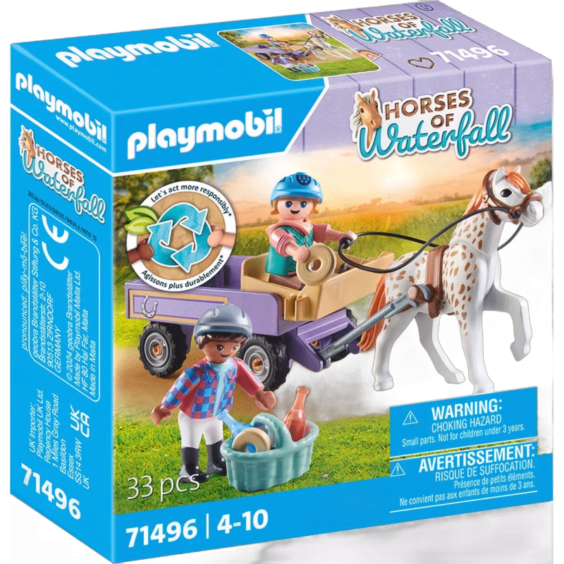 Playmobil 71496 Horses of Waterfall Byggsats Ponnyvagn