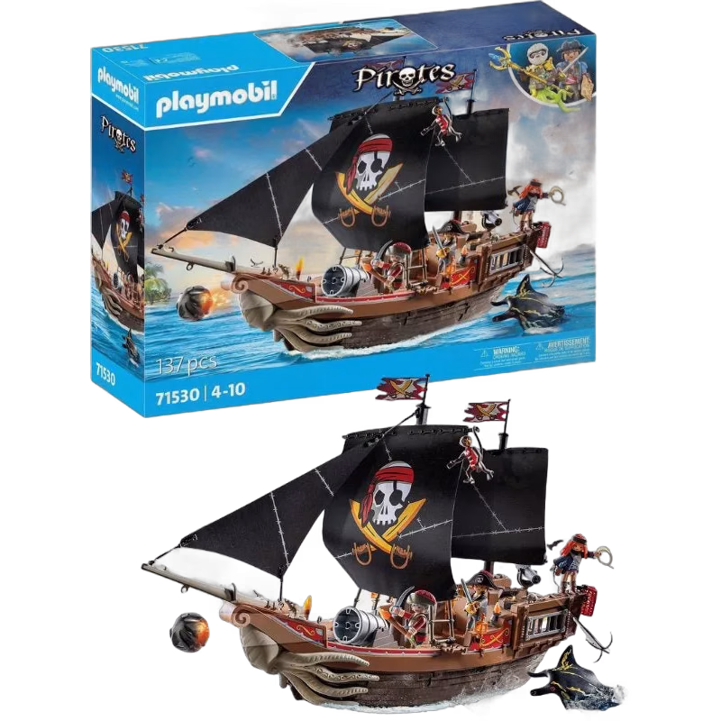 Playmobil 71530 Pirates Byggsats Stort Piratskepp