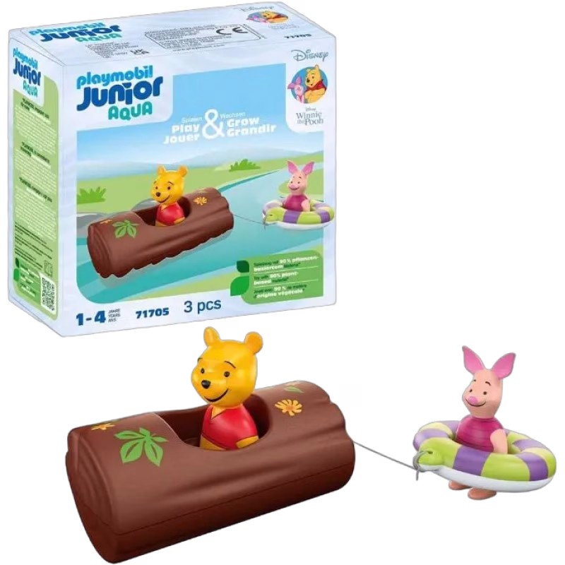 Playmobil 71705 1.2.3: Aqua &  Disney Nalle Puhs &  Nasses Vattenäventyr Byggsats