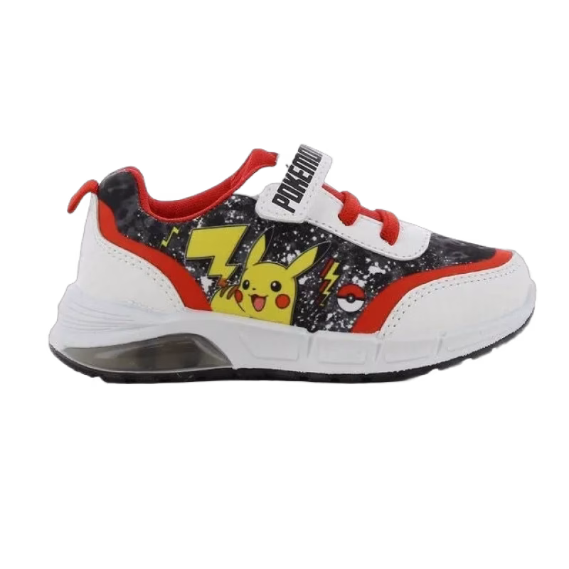 Pokémon Blinkande Sneakers, White/Black, 27