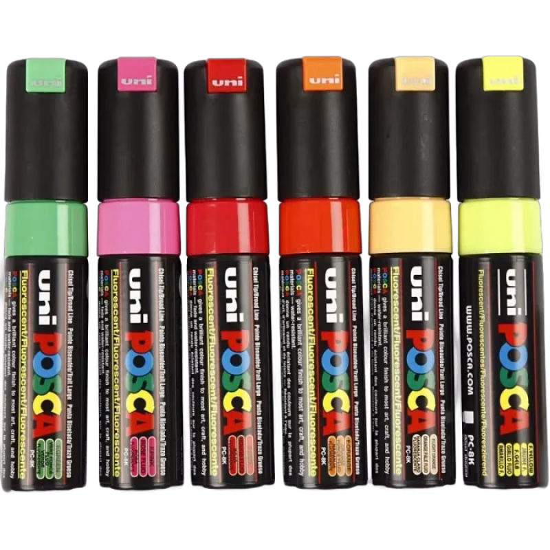 Posca Marker PC-8K 6 st (Mixade färger)
