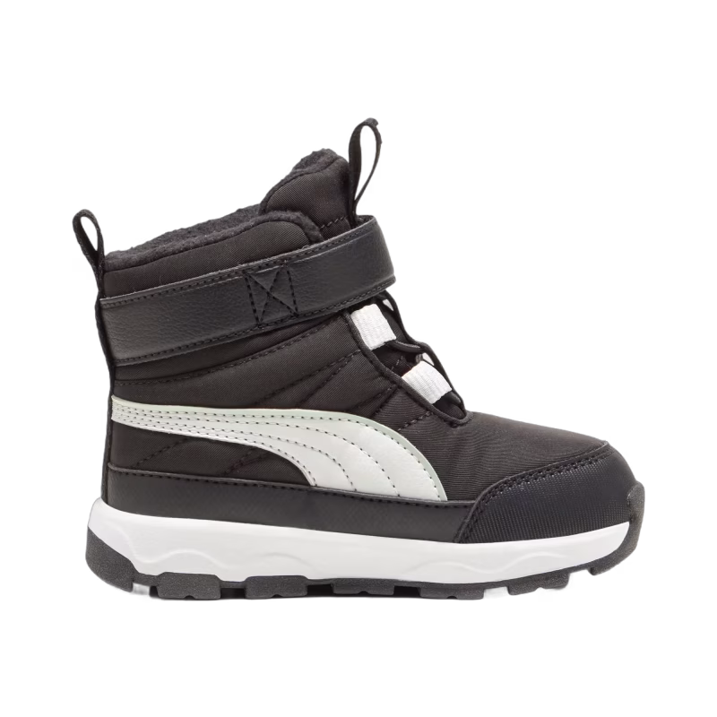 Puma Evolve Puretex AC Inf Vinterkängor, Black/Ash Grey/White, 20