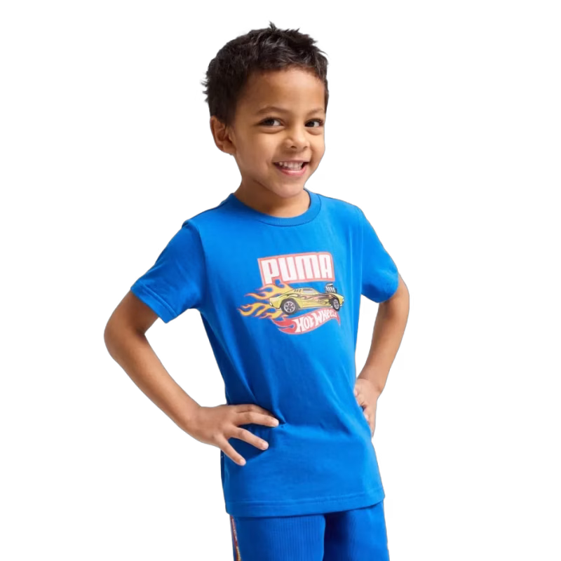 Puma Hot Wheels T-shirt, Blå, 110