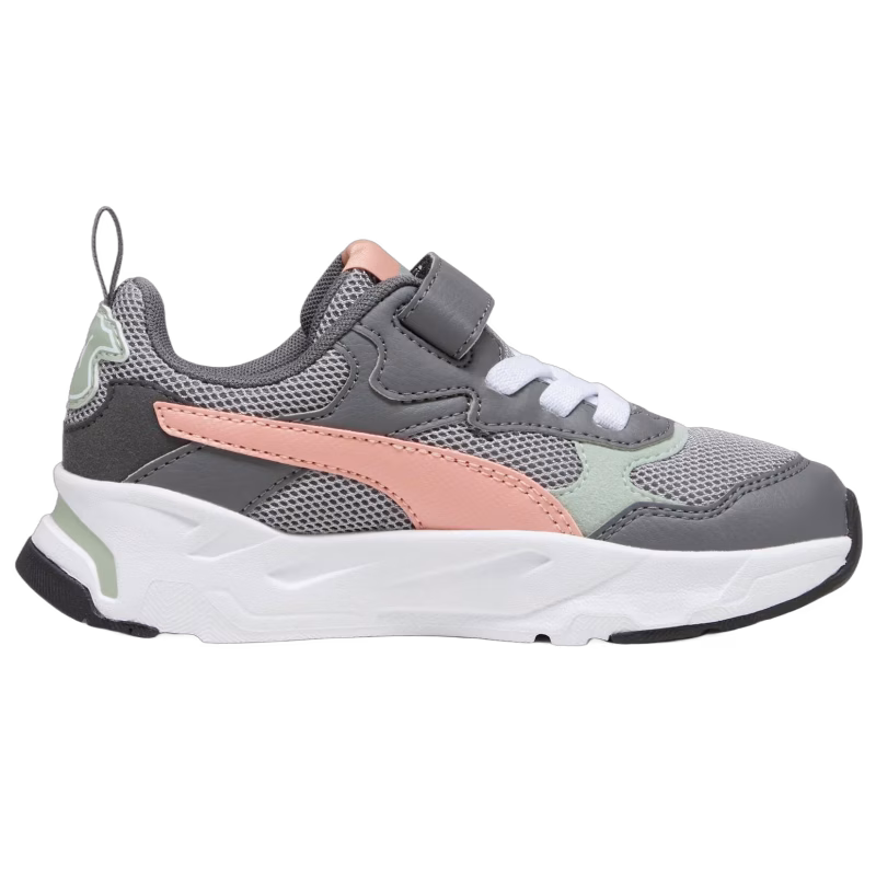Puma Trinity AC PS Sneakers, Concrete Gray/Poppy Pink/Cool Dark Gray, 31
