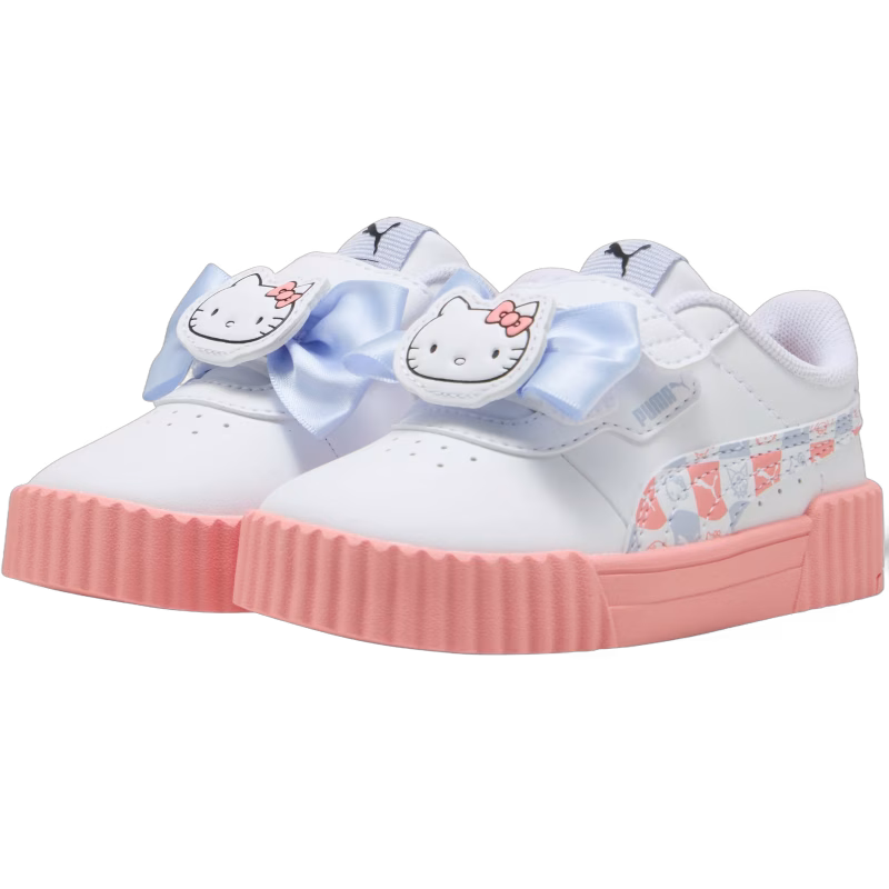 Puma x HELLO KITTY Carina 3.0 V Infant Sneakers, Vit, 24