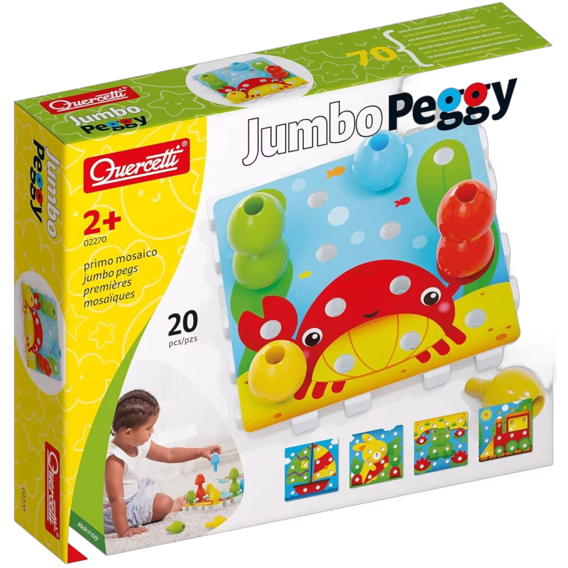 Quercetti Pegart Jumbo Peggy Stapelleksak