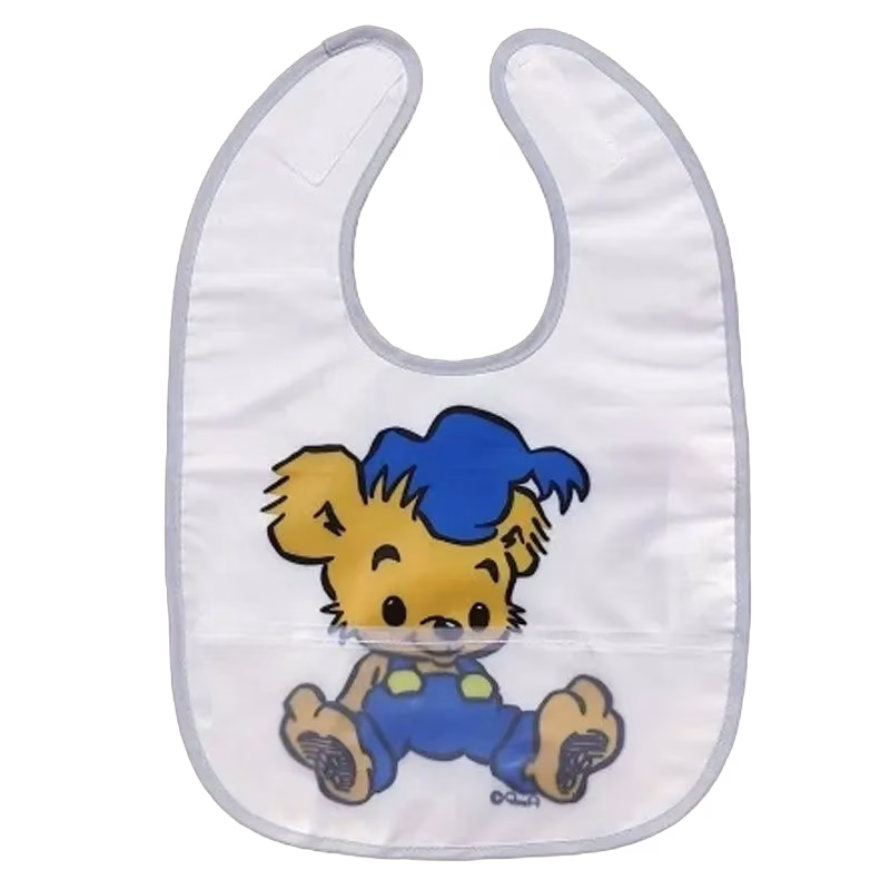Rätt Start haklapp, Bamse vit/grå