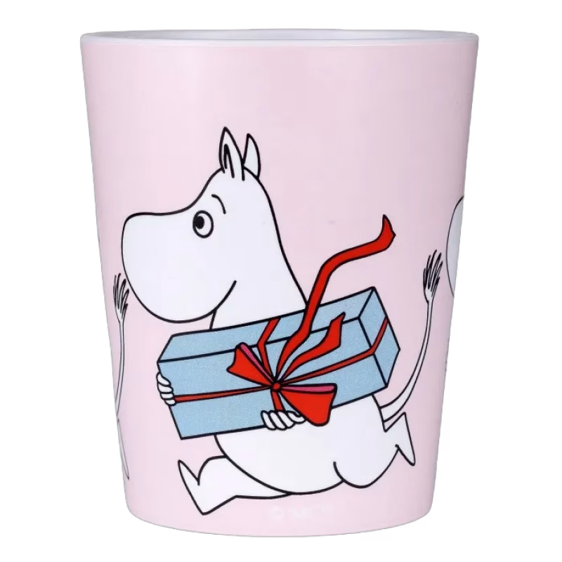 Rätt Start Mumin Picknick Tumblermugg (Rosa)