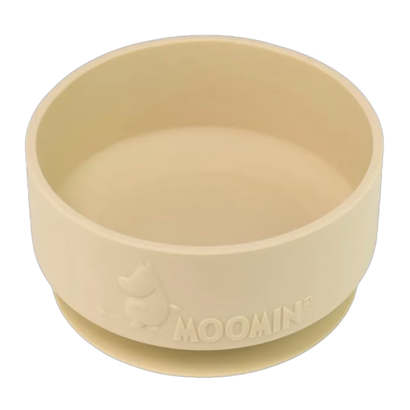 Rätt Start Mumin Skål med Sugkopp Silikon (Latte Beige)