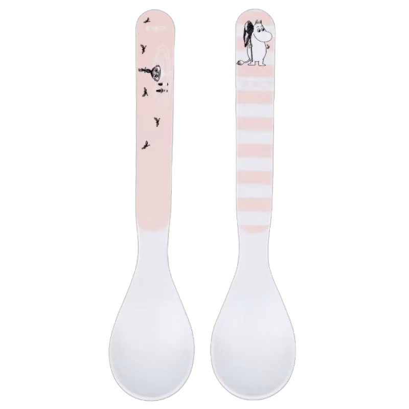 Rätt Start Mumin Vatten & Bad Skedar 2-pack (Rosa)
