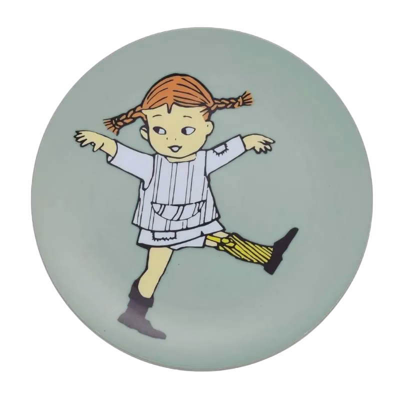 Rätt Start tallrik Pippi Cirkus, starke Adolf