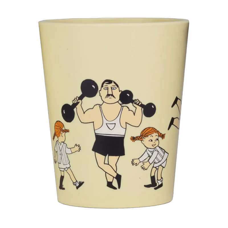 Rätt Start Tumblermugg Pippi Cirkus Yellow