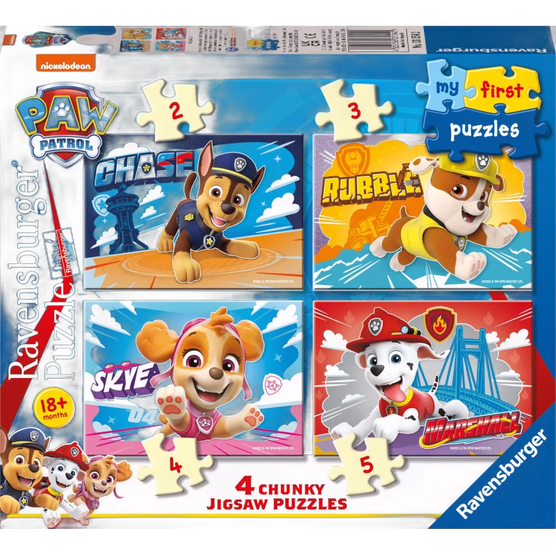 Ravensburger My First Puzzles Paw Patrol Pussel 4-i-1