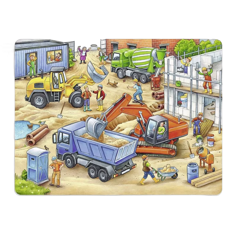 Ravensburger Pussel Big Construction Vehicles 40 Bitar