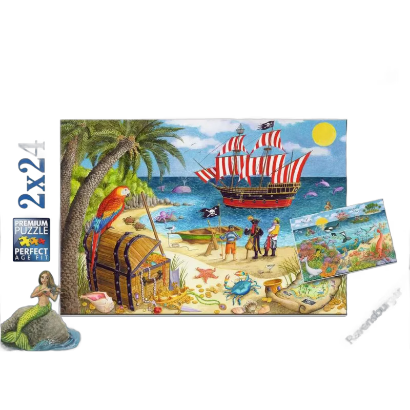Ravensburger Pussel Pirates and Mermaids 2x24 Bitar