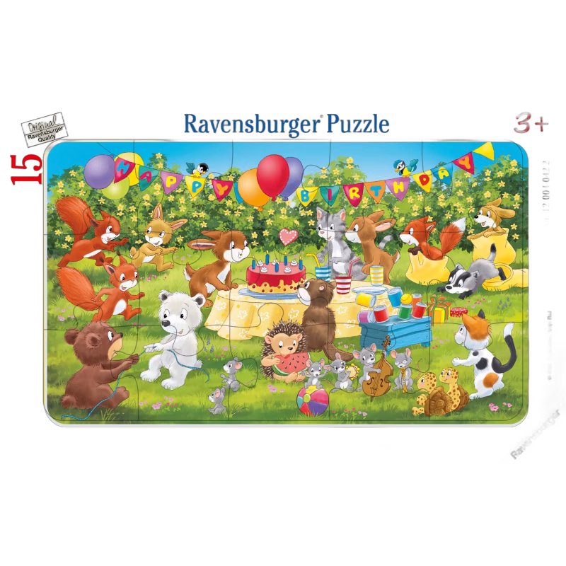 Ravensburger Rampussel Djurens Födelsedagsfest 15 Bitar