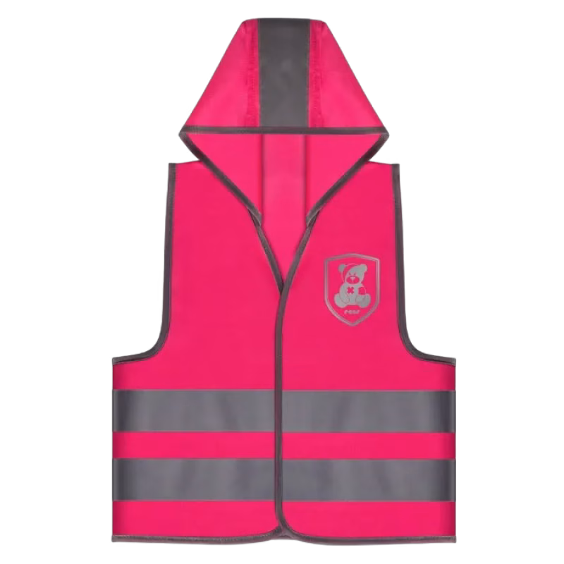 Reer Reflexväst med luva (Rosa)
