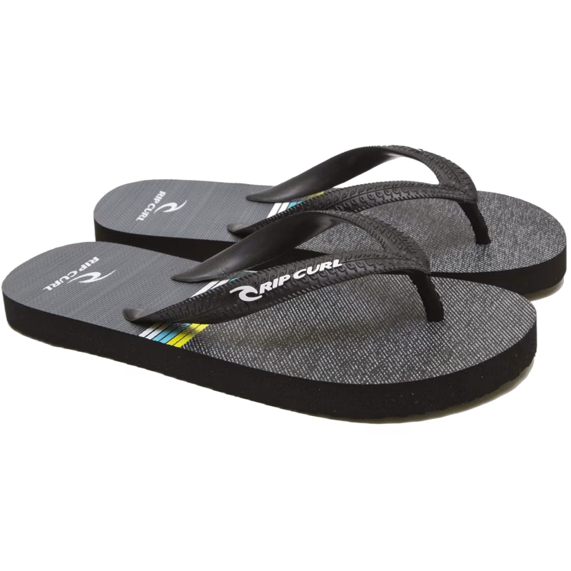 Rip Curl Kids Art Flip Flop, Black/White 29