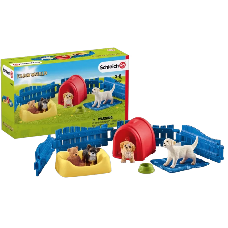 Schleich 42480 Lekhage Puppy Pen