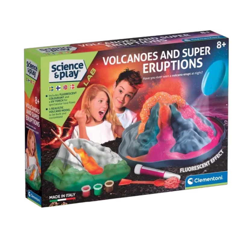 Science & Play Vulkaner och superutbrott Experimentlåda