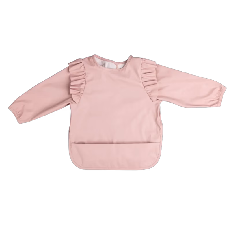 Sebra Långärmad Haklapp Pink