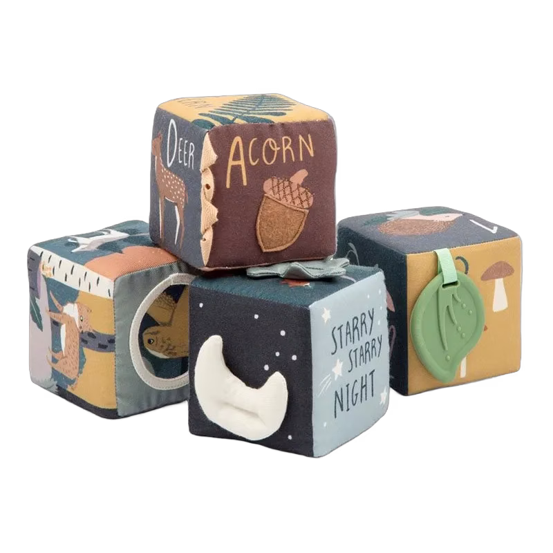 Sebra mjuka babyblocks 4-pack, nightfall
