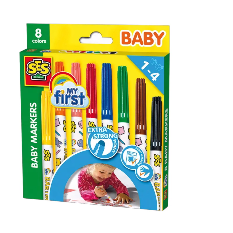 Ses Creative Baby Markers 8-pack