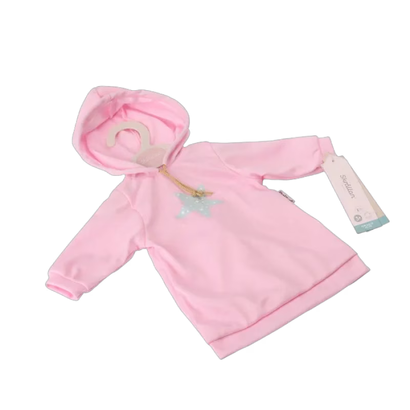 Skrållan Hoodie 45 cm (Rosa)