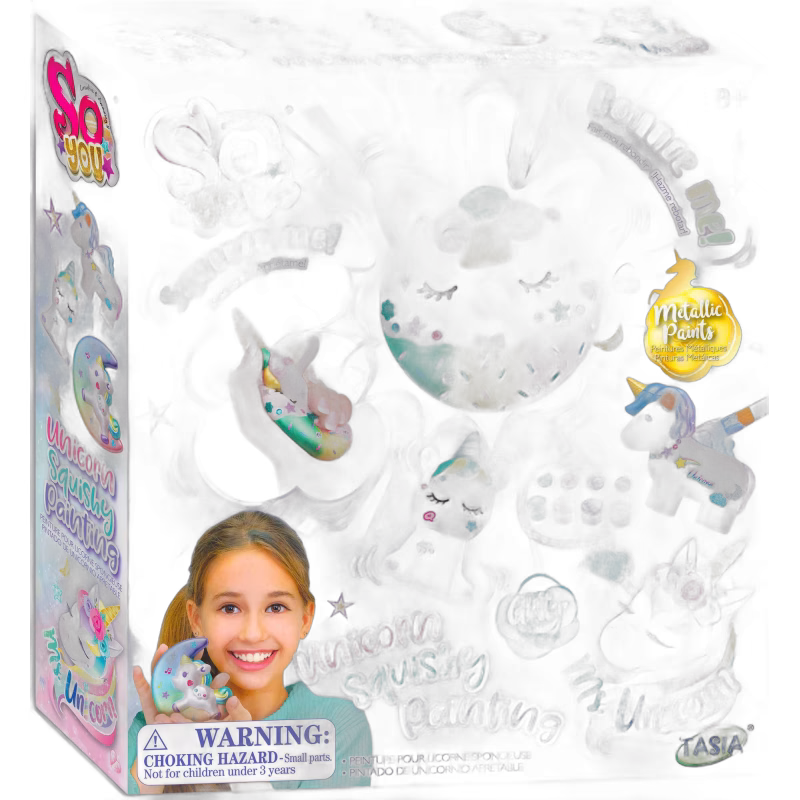 So Beads Set Måla Squishies Enhörningar 4-Pack
