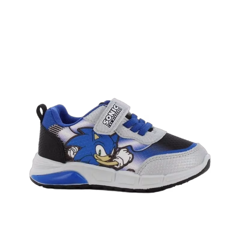 Sonic Blinkande Sneakers, Silver/Blue, 25
