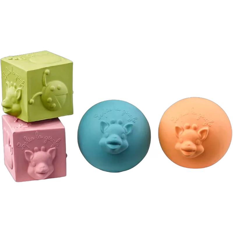 Sophie the Girafe So Pure Set med Bollar & Kuber