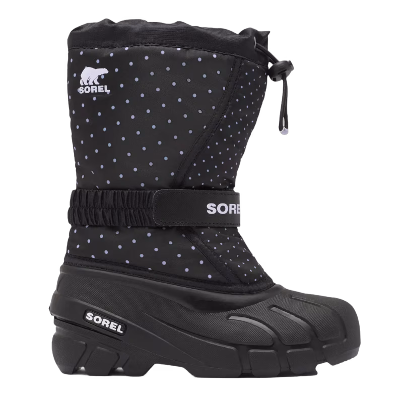 Sorel Youth Flurry Print Vinterkängor, Black, 32