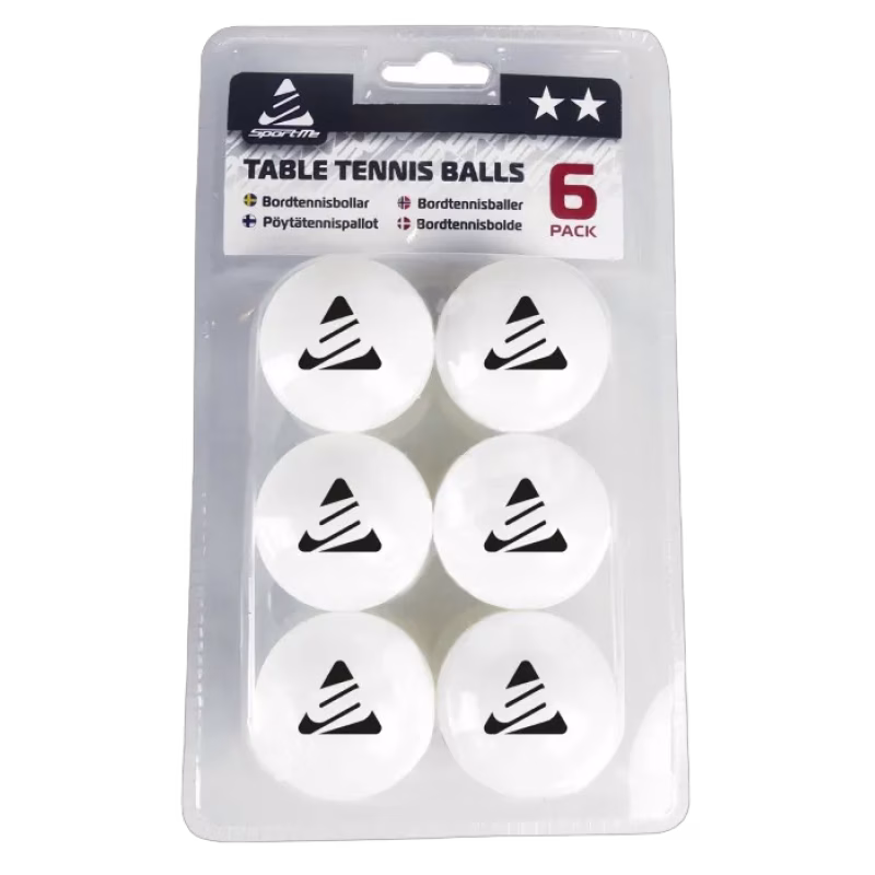 SportMe Bordtennisbollar 6-pack