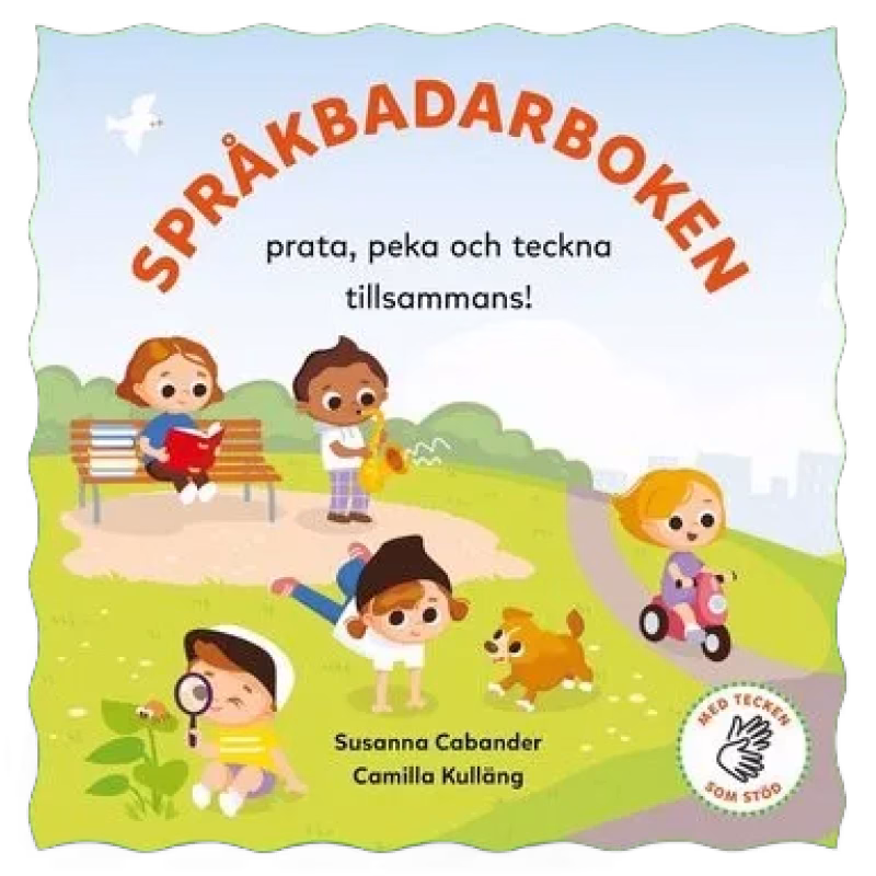 Språkbadarboken Prata peka och teckna tillsammans