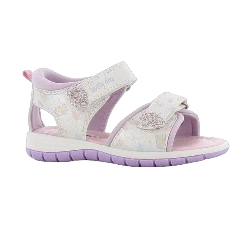 Sprox Bebissandaler, White/Lila, Stl 24