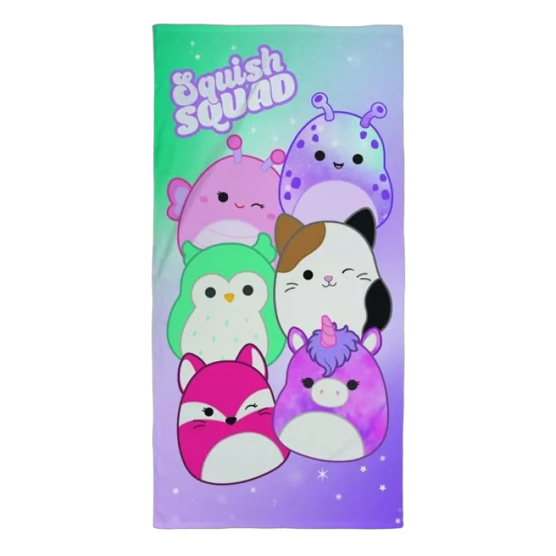 Squishmallows Handduk 70x140 cm (Multi)