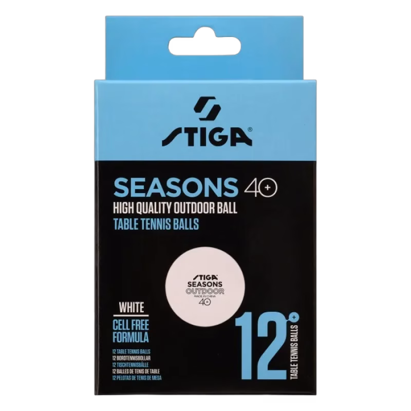 STIGA Seasons Outdoor Pingisboll 12-pack (Vit)