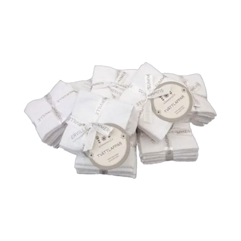 Summerville Tvättlappar Eko 5-Pack Vit