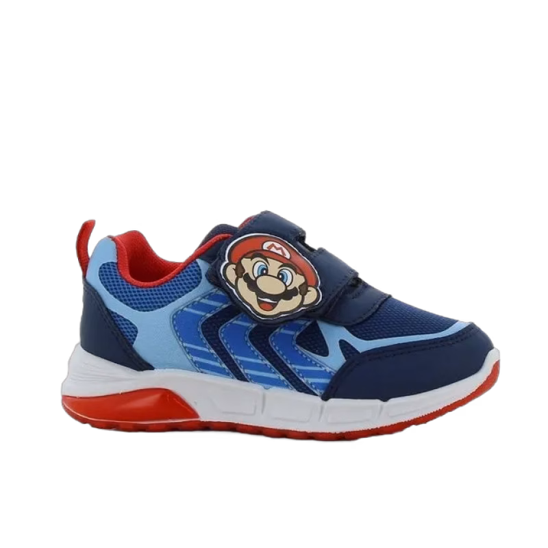 Super Mario Blinkande Sneakers, Navy/Light Blue, 24