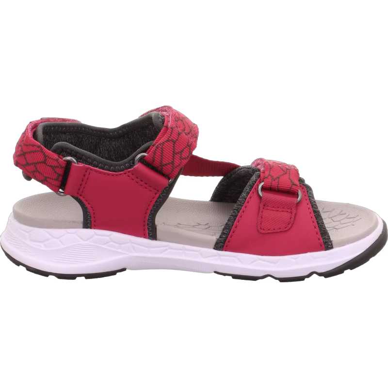 Superfit Criss Cross Sandaler, Röd/Grön, 32