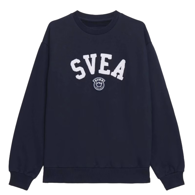 Svea Logo Crew Tröja, Navy, Stl 140
