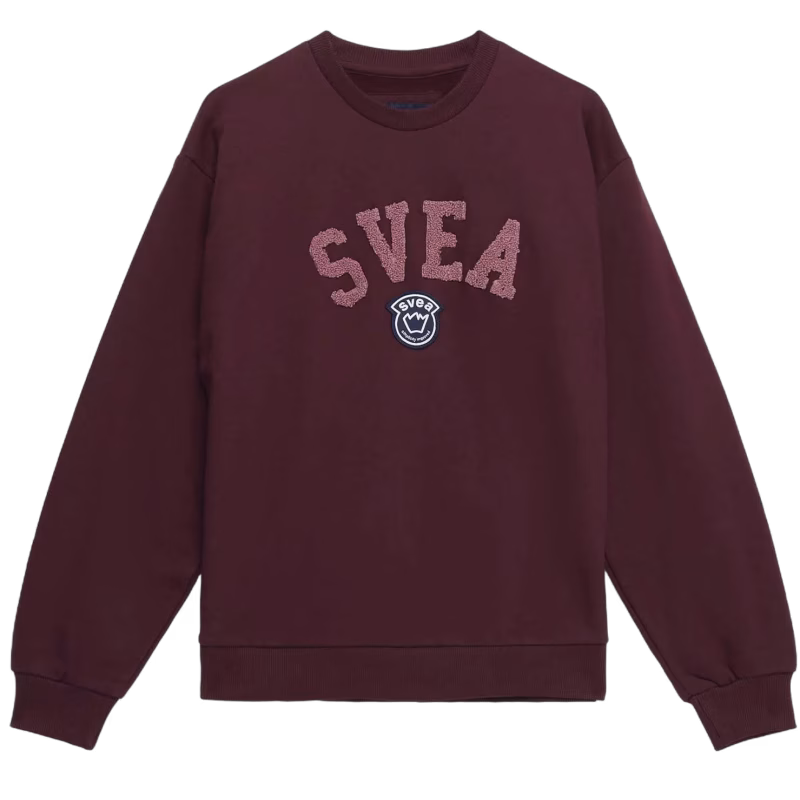 Svea Logo Crew Tröja, Winered, Stl 150