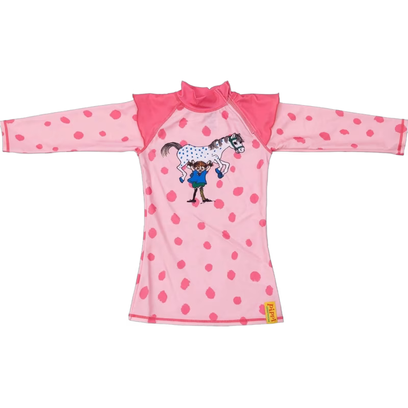 Swimpy UV-Tröja Pippi Långstrump, Pink, 122-128