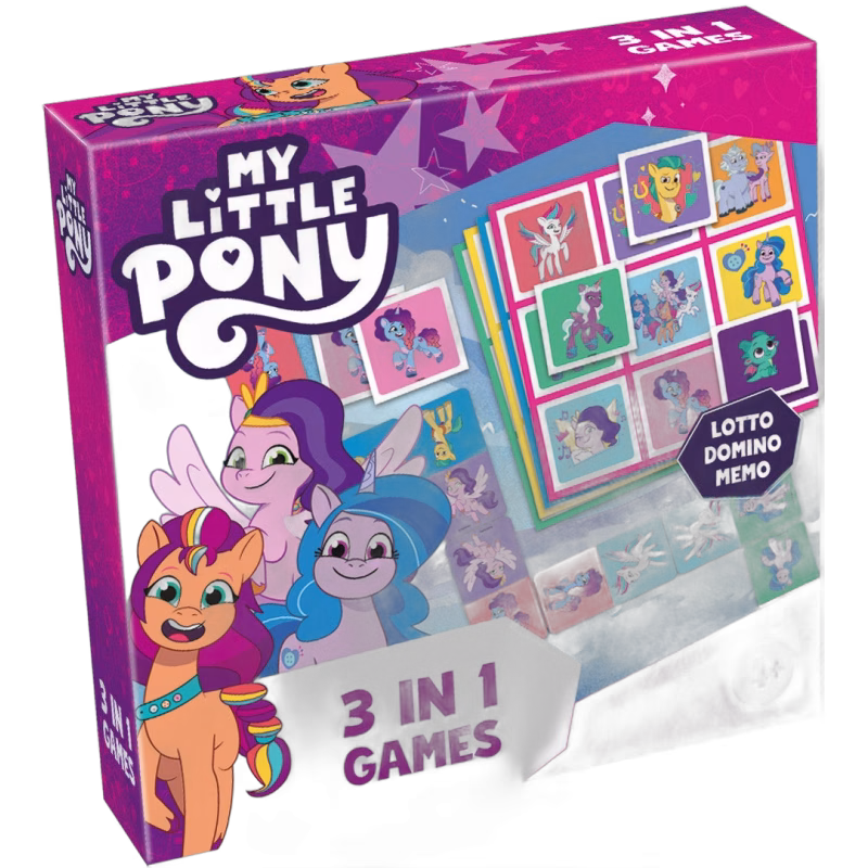 Tactic My Little Ponny Spel 3-in-1