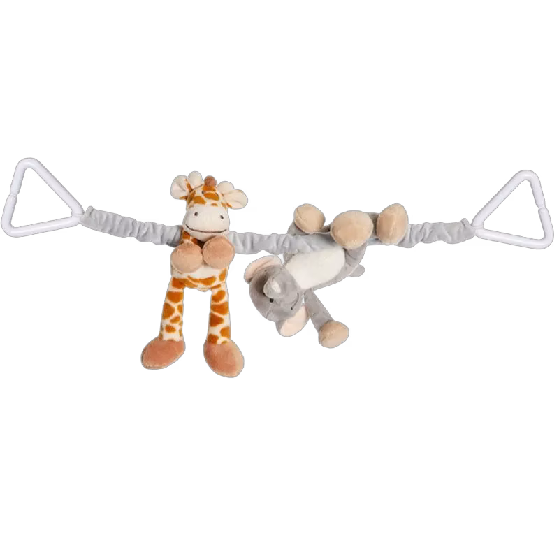 Teddykompaniet Diinglisar barnvagnshänge, elefant & giraff