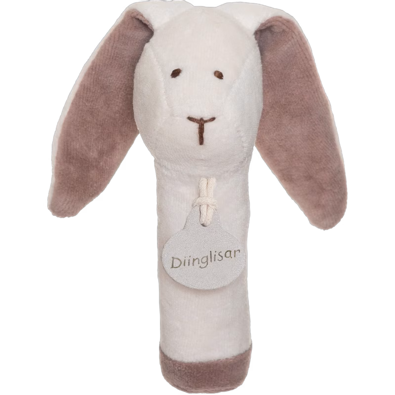 Teddykompaniet Diinglisar  Kanin Skallra, White
