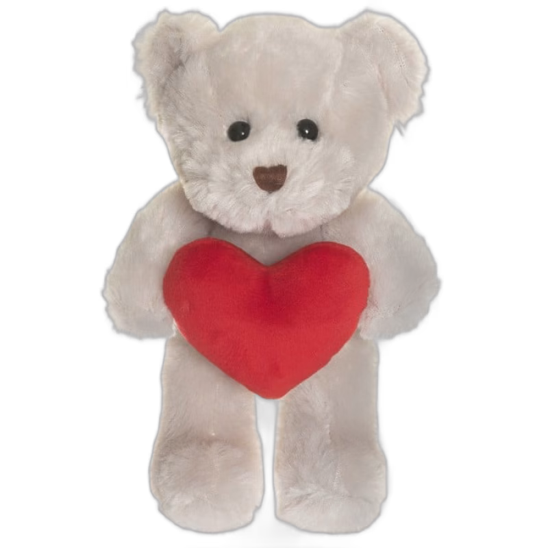 Teddykompaniet Theo Nalle med hjärta 19 cm (Beige)
