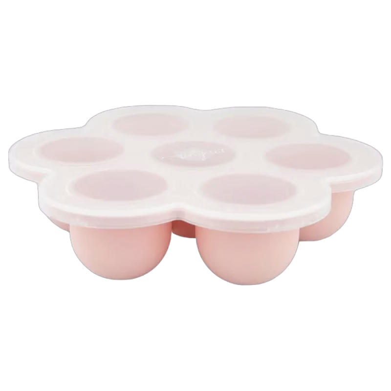 Tiny Tot Portionsform med lock 7 fack (Smokey Rose)