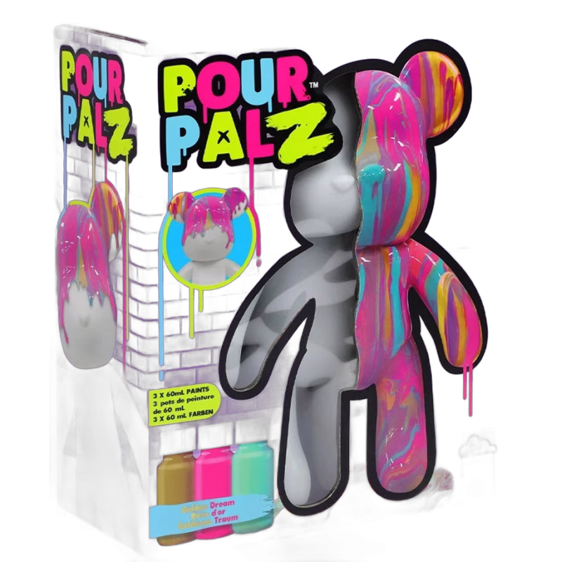 TOYMONSTER POUR PALZ DIY-set Måla Din Egen Björn, Golden Dream